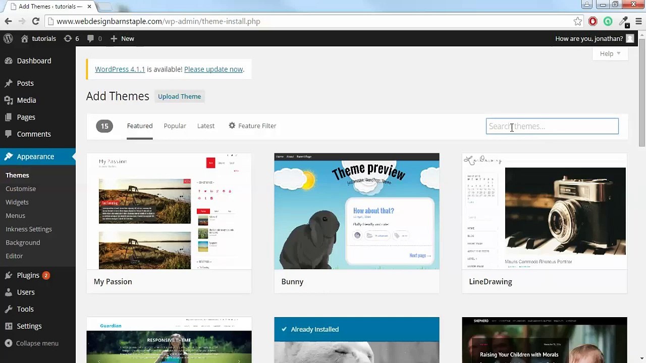 How to Install a Wordpress Theme and Change the Theme Logo | Digital Assassins