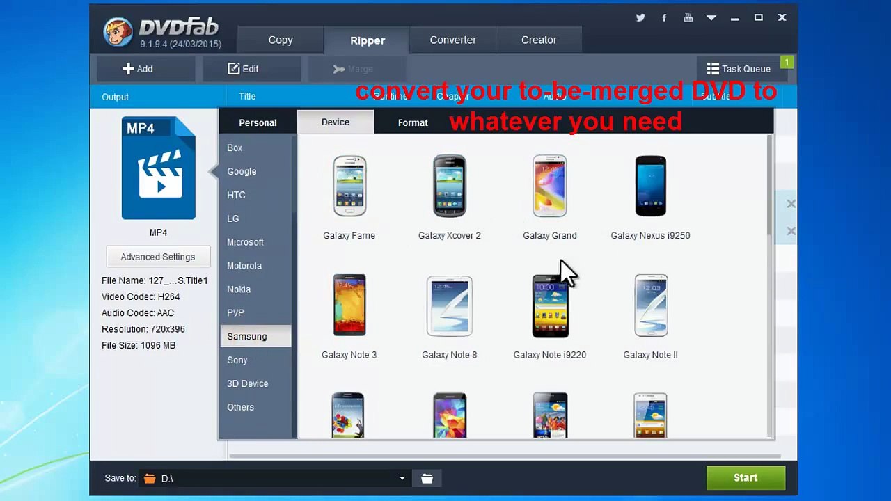 How to merge DVD files into one with DVDFab DVD Ripper