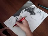 Portret Audrey Hepburn (ołówek) - Drawing portrait of Audrey Hepburn (pencil)