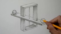 How to Draw Impossible Scales - Optical Illusion