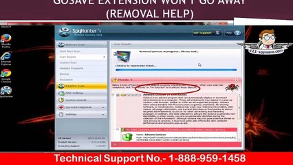 1-888-959-1458 Remove/Uninstall Gosave Extension keeps coming back