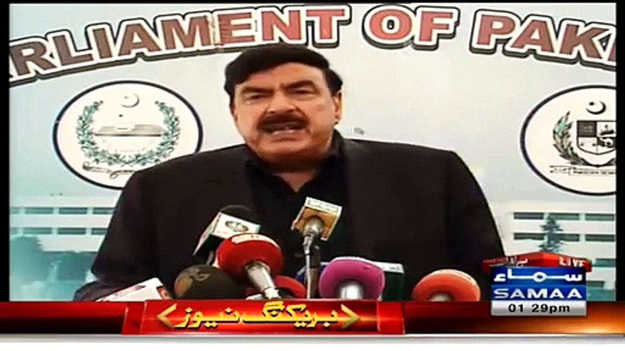 Sheikh Rasheed Blasts on Speaker Ayaz Sadiq for not letting him talk in Parliament