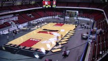 Northeastern University Matthews Arena Floor Conversion Time Lapse