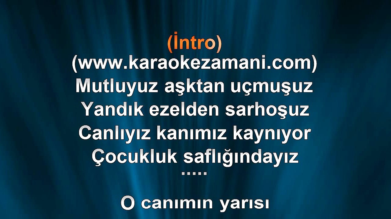 Burcu Güneş - Mutluyuz - 2009 TÜRKÇE KARAOKE