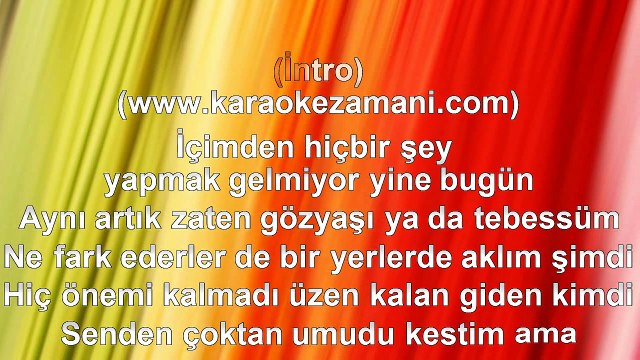 Burcu Güneş - Unutma Beni Ciçekleri - 2014 TÜRKÇE KARAOKE