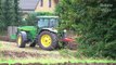 Traktor: John Deere - pflügen und eggen - Tractor plowing