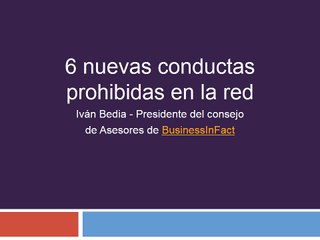 6 conductas prohibidas en la red