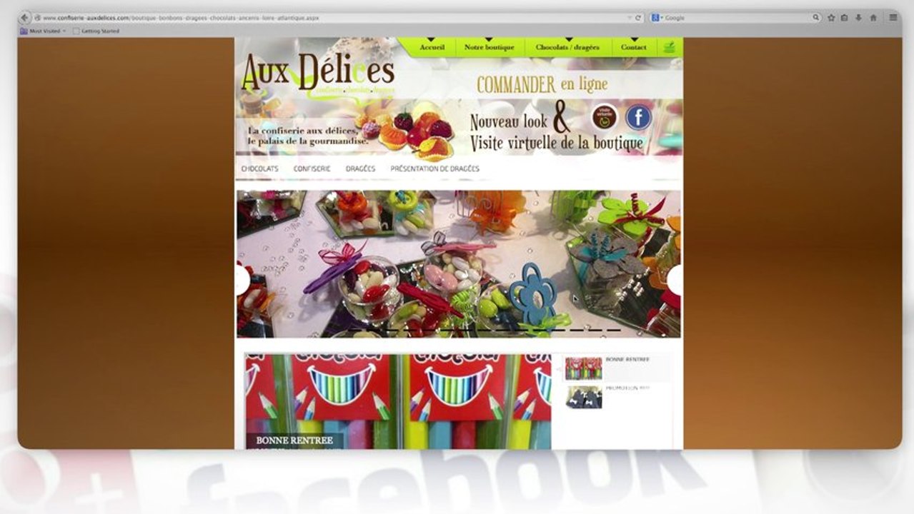Route du Web : Confiserie aux délices