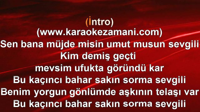 Candan Erçetin - Bahar - (2010 TÜRKÇE KARAOKE