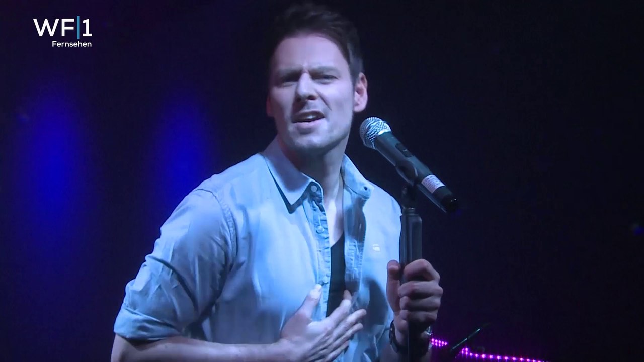 Sänger Rene P. in der TV-Musiksendung 'Star-Olymp'--Amber-Musikpromotion