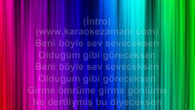 Candan Erçetin - Beni Böyle Sev - (2013) TÜRKÇE KARAOKE