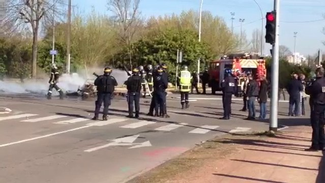 Expulsion de squatteurs rue René Coty à Dijon