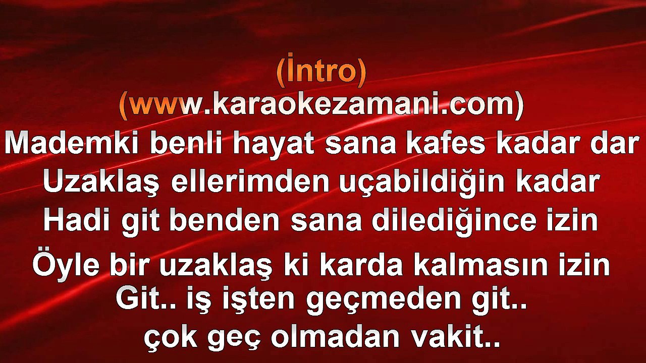 Candan Erçetin - Git - 2009 TÜRKÇE KARAOKE