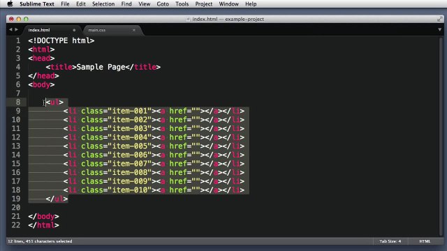 Sublime Text Emmet (Tutorial #7).mp4