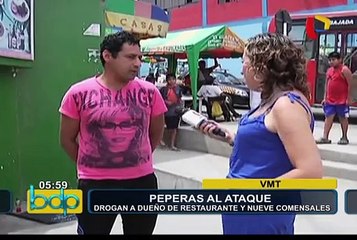 'Peperas' drogan a dueño de restaurante y nueve comensales en VMT