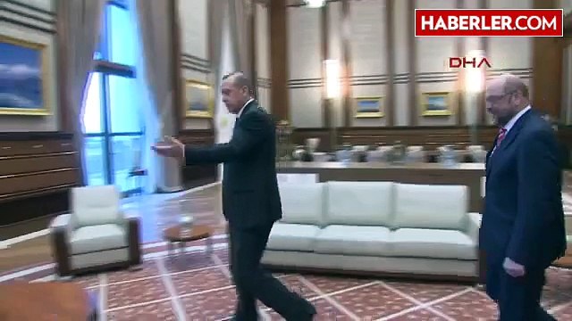 Avrupa Parlamentosu Başkanı Schulz Cumhurbaşkanlığı Sarayı'nda