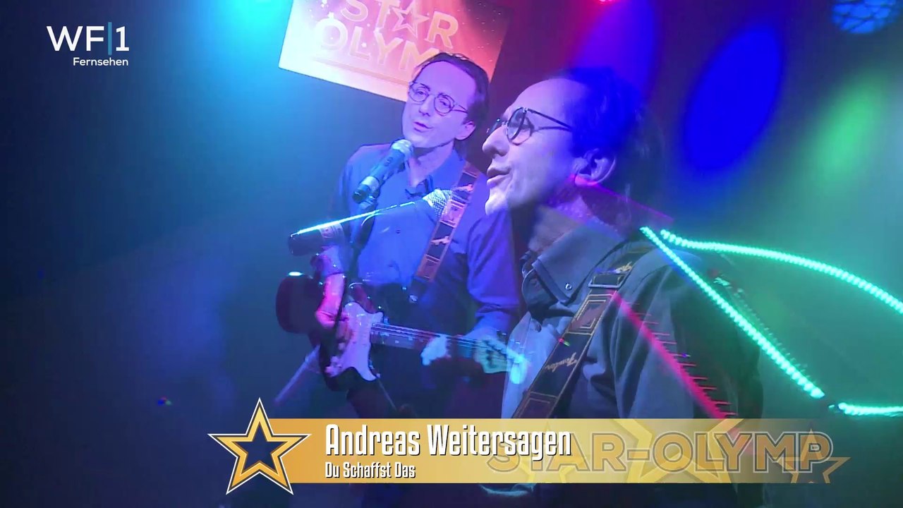 Sänger Andreas Weitersagen in der TV-Musiksendung 'Star-Olymp'---Amber-Musikpromotion