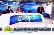 Mapa de las protestas mineras: economista Santillana advierte movilizaciones