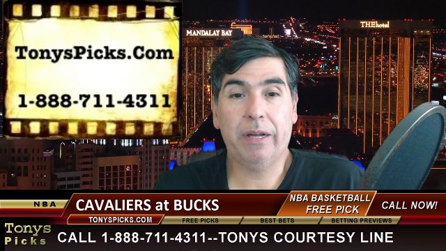 Milwaukee Bucks vs. Cleveland Cavaliers Free Pick Prediction NBA Pro Basketball Odds Preview 4-8-2015