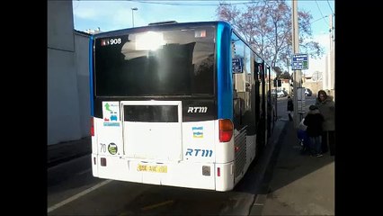 [Sound] Bus Mercedes-Benz Citaro n°908 de la RTM - Marseille sur la ligne 32