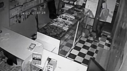 Hırsızlık Anı Güvenlik Kamerasında