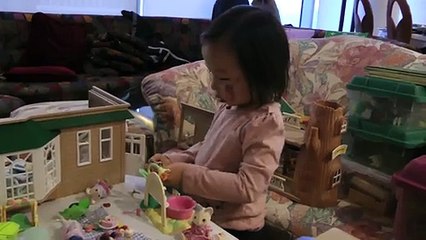 Sylvanian Families Rabbit Taking A Bath