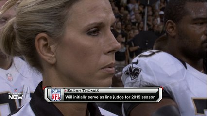 Sarah Thomas becomes first full-time female NFL referee