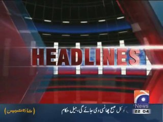 Aaj Shahzeb Khanzada Kay Sath's Headlines (8-04-2015)