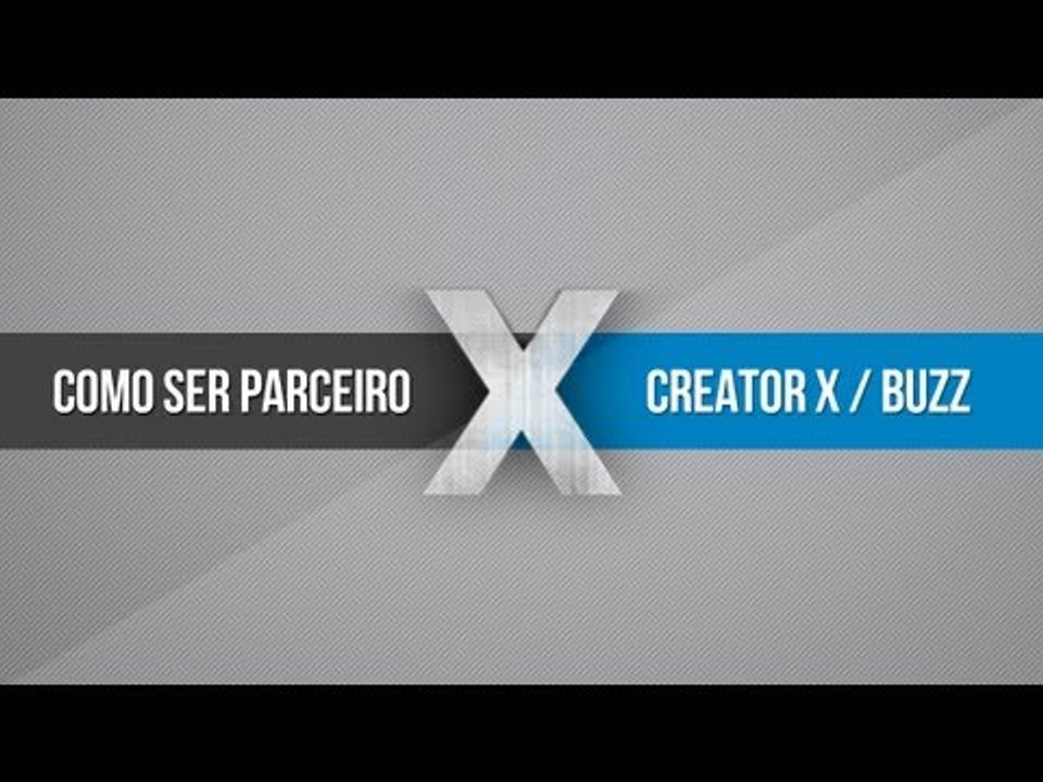 Como ser parceiro da Creator X e Buzz My Videos