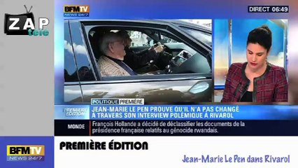 Jean-Marie Le Pen dérape, Une voiture sans polite a traversé les USA