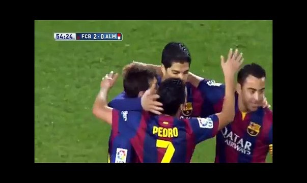 08.04.2015 - Luis Suàrez goal - FC Barcelona 2-0 UD Almería