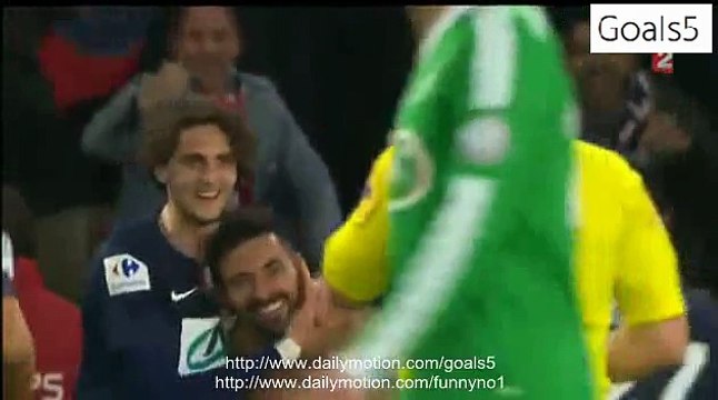 Ezequiel Lavezzi Goal PSG 2 - 1 St Etienne Coupe de France 8-4-2015