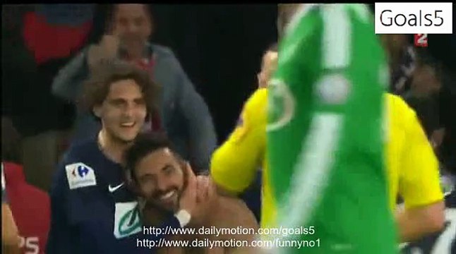 Ezequiel Lavezzi Goal PSG 2 - 1 St Etienne Coupe de France 8-4-2015