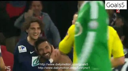 Ezequiel Lavezzi Goal PSG 2 - 1 St Etienne Coupe de France 8-4-2015