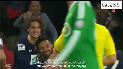 Ezequiel Lavezzi Goal PSG 2 - 1 St Etienne Coupe de France 8-4-2015