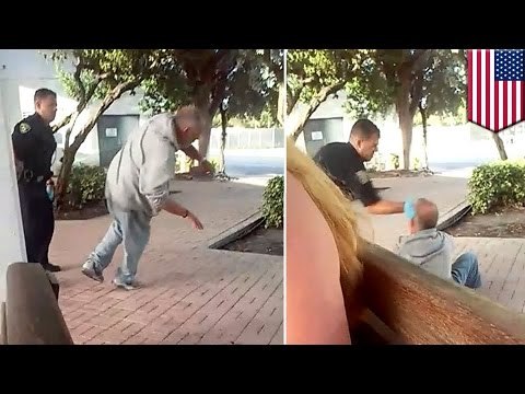 Policía golpea a hombre sin hogar en una terminal de buses en Fort Lauderdale