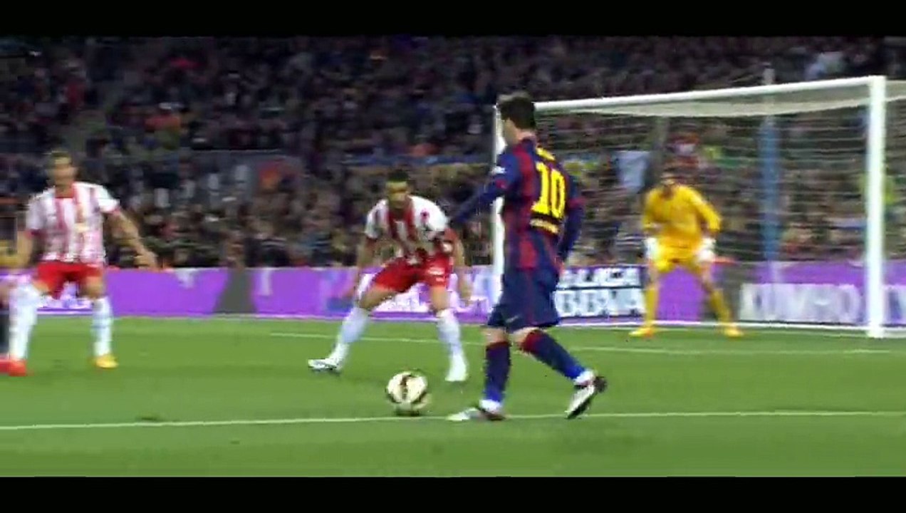 All Goals- Barcelona 4-0 Almeria - 08-04-2015