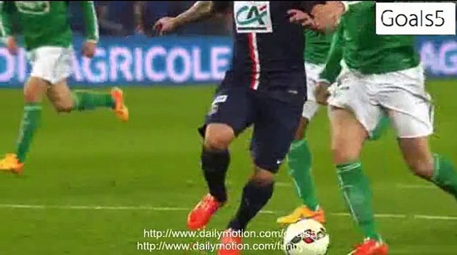 PSG 4 - 1 St Etienne All Goals and Highlights Coupe de France 8-4-2015