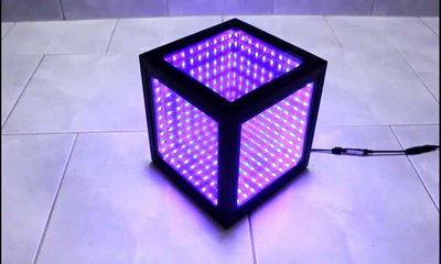 3D LED Würfel Infinity Mirror DIY Unendlichkeitsspiegel Cube Tunnel