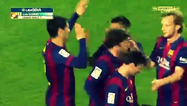 Luis Suarez Beautiful Goal 4-0 ~ Barcelona vs Almeria (La Liga 2015)