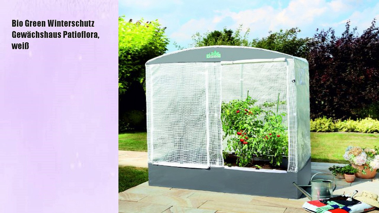 Bio Green Winterschutz Gewächshaus Patioflora, wei