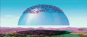 Simpsons Movie dome dropping