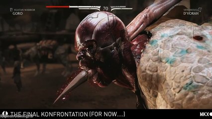 Mortal Kombat X - Il video di Goro contro D'Vorah
