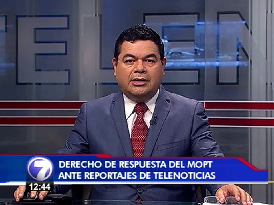 Derecho de respuesta del MOPT