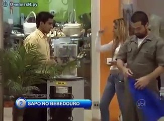 dirty water in dispenser.   prank