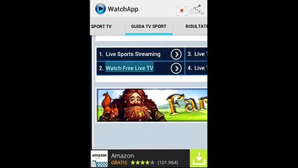 Come vedere CALCIO e SPORT GRATIS su Android? [WatchApp]