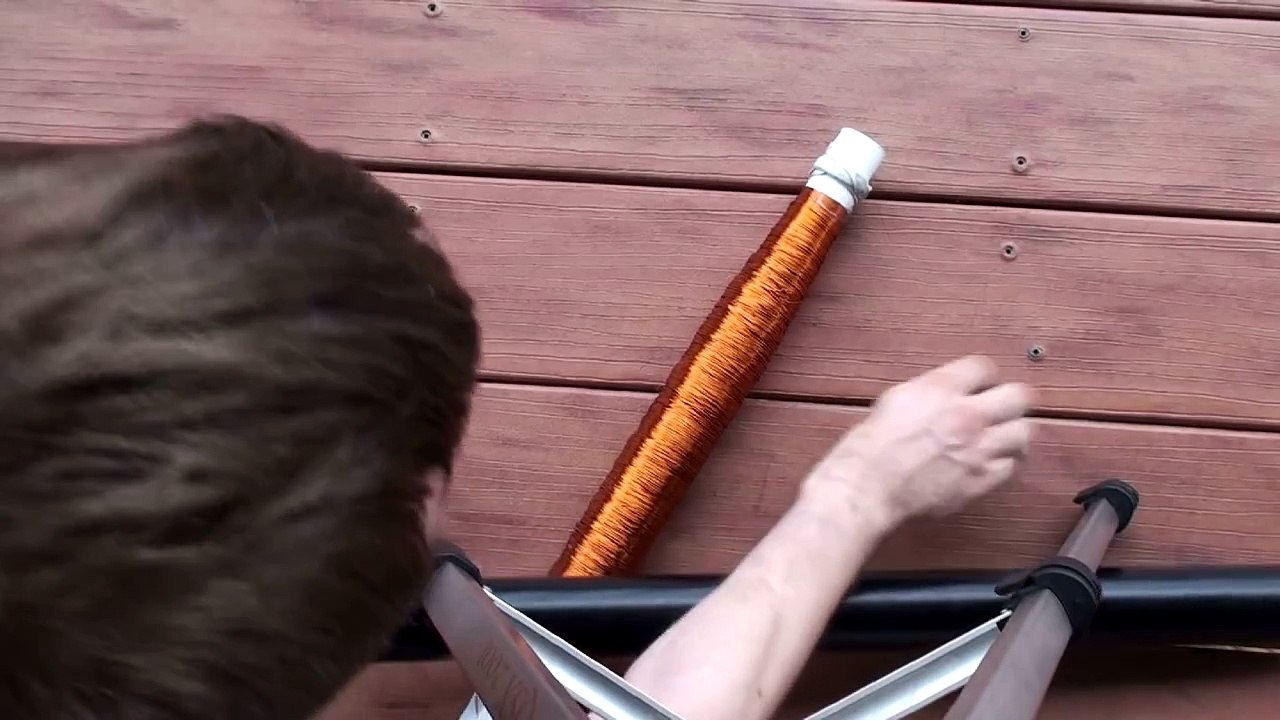 Lenz Law "Eddy Current" Experiments 1 of 3 - Magnets falling through copper, PVC and PVC with copper