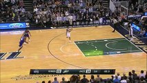 Trey Burke Amazing Half-Court Shot - Kings vs Jazz - April 8, 2015 - NBA Season 2014-15