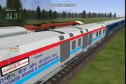 (MSTS) Train Simulator Indian Railways Jan Shatabdi overtaking Shatabdi Express