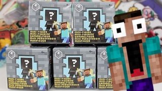 Opening 5 Minecraft Mini-Figure Stone Series 2 Blind Boxes!